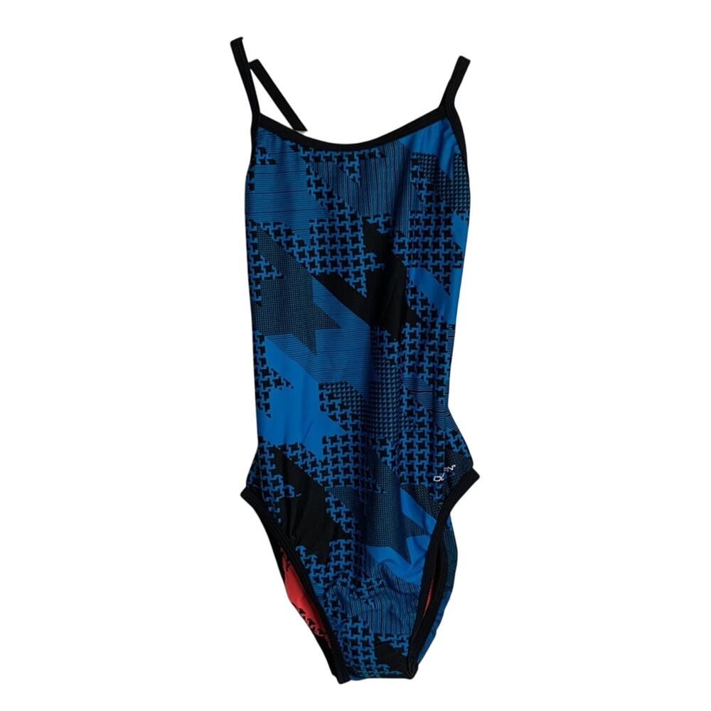 Dolfin Reversible Coral Turquoise Stryker Swim Suit New with Tag W-544 Sz M